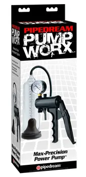Pipedream Max-Precision Power Pump with Manometer 22.5cm Black