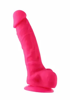 Hismith KlicLok 21 cm Silicone Attachment Pink with Suction Base