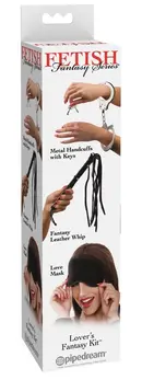 FFS Lover's Fantasy Kit Beginner Bondage Set with Handcuffs & Blindfold