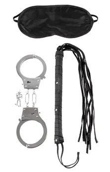 FFS Lover's Fantasy Kit Beginner Bondage Set with Handcuffs & Blindfold