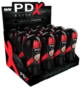 Pipedream PEE Vibrating Stroker Intimate Machine 17.5cm TPR Black