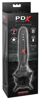 Pipedream PDX Elite Roto-Sucker Vibrating Glans Stimulator 26cm Black