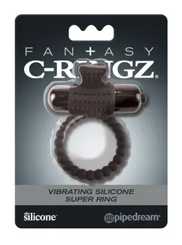 FCR Silicone System R Vibrating Ring with Stimulating Surface, 3.2 cm
