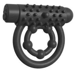 FCR RC Performance Pro Silicone Dual Ring with Remote 10 Modes Black