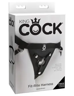 KinkLab Fit Rite Universal Harness Black Adjustable Straps 173cm