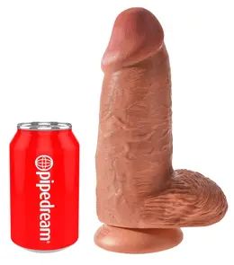 King Cock Chubby Tan - Anatomical Model with Suction Cup 22.9cm