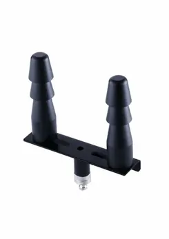 Hismith Double Vac-U-Lock Adapter - Dual Attachment System, Silver