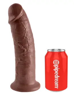 King Cock Model 10'' Anatomical Intimate Device Brown PVC 25 cm