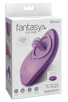Fetish Fantasy Elite Silicone Fun Tongue Vibrating Lay-On, Pink, 13cm