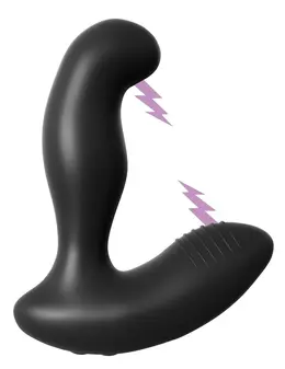 AFE Electro Stim Intimate Prostate Model Silicone Black 13.3cm