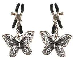 FFS Butterfly Adjustable Nipple Clamps with Decorative Charms, Metal