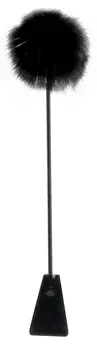 Fetish Fantasy Series FFSLE Feather Crop Black 51cm Dual-Sided Accessory