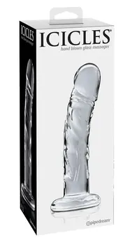 Pipedream Icicles No. 62 Transparent Glass Massage Tool 18cm