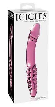 Pipedream Icicles No. 57 Pink Glass Intimate Massager 12 cm