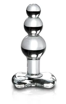 Pipedream Icicles No. 47 Clear Glass Plug 10.5cm Hypoallergenic