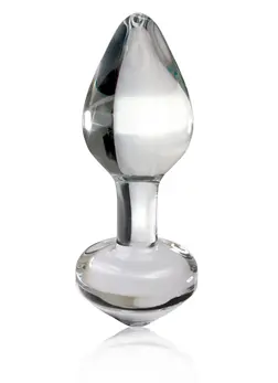Pipedream Icicles No. 44 Glass Massage Plug 8 cm Transparent