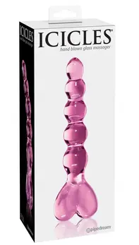 Pipedream Icicles No. 43 Pink Glass Massage Wand 20 cm