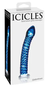 Pipedream Icicles No. 29 Blue Glass Intimate Massager 19 cm