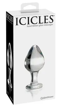 Pipedream Icicles No. 25 Glass Massage Plug 9 cm Transparent