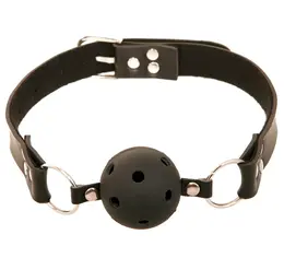 FFS Black Adjustable Breathable Ball System with Imitation Leather Strap