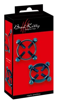 Bad Kitty Blue Moon Adjustable Nipple Jewellery Stainless Steel 2 pcs