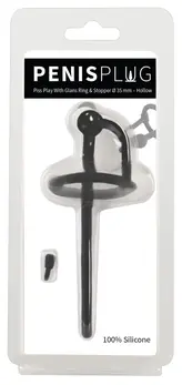 You2Toys Silicone Urethral System with Removable Stopper 12.7 cm Black