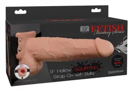 Fetish Fantasy Strap-On 9 inch Intimate Machine with Squirting System
