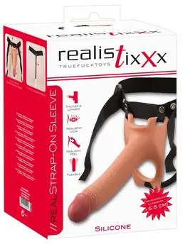 Realistixxx Intimate Enhancement Sleeve with Adjustable Strap, 19.5 cm
