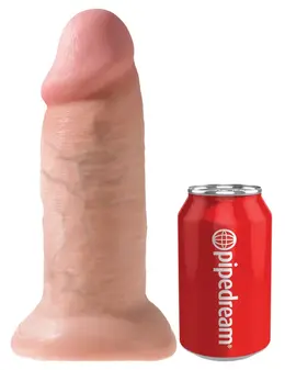 King Cock Model 10in Chubby, Skin Tone, Suction Cup, 25.4 cm