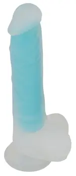 You2Toys Glow in the Dark Intimate Silicone Device 20.5cm Turquoise