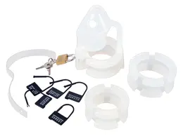 You2Toys Chastity Cage Set 15 pcs Transparent Adjustable System