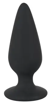 Black Velvets Intimate Plug S 40g Silicone, Tapered Shape, Black