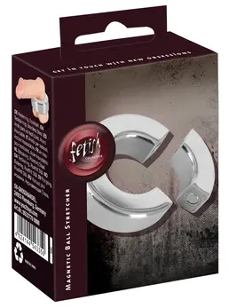 Mystim Magnetic Stainless Steel Ball Ring 20 mm Silver