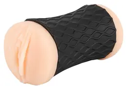 Nature Skin Double-Ended Intimate Device TPE Black Sleeve 14.3cm