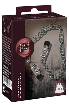 You2Toys Adjustable Metal Chain with Nipple Pressure Clips 40cm