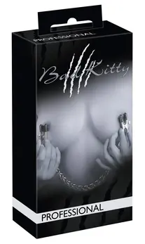 Bad Kitty Adjustable Chain System with Metal Clamps 43.5 cm Silver