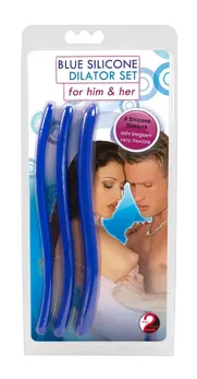 You2Toys Silicone Urethral Dilator Set 3pcs Dark Blue 16.5cm