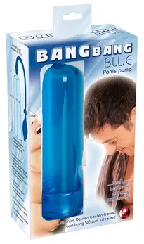 Bang Bang Blue Vacuum Enhancement Device 20.2 cm, Transparent Cylinder