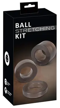 Rebel Adjustable Silicone Ring Set for Gentle Testicle Extension, 3 Sizes