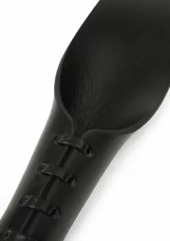 Genuine Leather Slapper II by Rimba - Premium Lace-Up Handle, Black