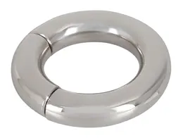 Mister B Magnetic Steel Ring 45 mm - Secure Weighted Design, Silver
