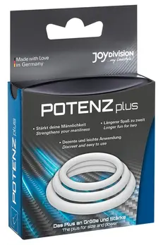 POTENZplus Silicone Support Rings Set S/M/L Transparent