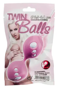 You2Toys Twin Balls - Strengthening System, 11 cm, Pink, 70 g