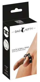 You2Toys Adjustable Black Strap System with 3 Metal Rings 21cm