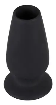 You2Toys Lust Tunnel Plug M Silicone Hollow Plug Black 10 cm