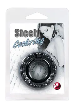 You2Toys Steely Black Silicone Duo Ring Intimate Trainer