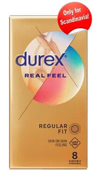 Durex RealFeel Latex-Free Polyisoprene Condoms 8-Pack Anatomical Fit