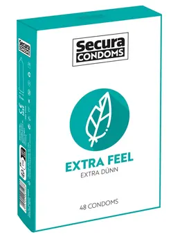 Secura Extra Feel 48pcs Ultra-Thin Vegan Latex Intimate Protection
