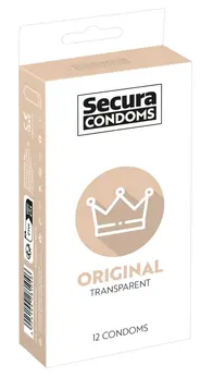 Secura Original 12pcs Intimate Protection Vegan Latex Condoms 52mm