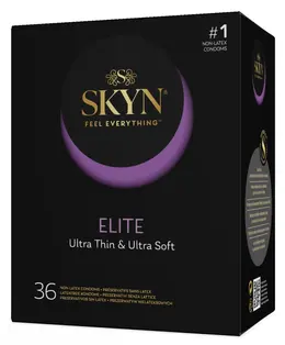 Manix SKYN Elite Ultra-Thin Polyisoprene Condoms 36-Pack Vegan Latex-Free